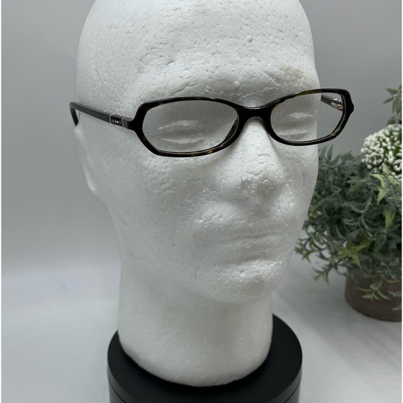 Prada VPR 05G Brown Tortoise Color Crystal Rectangle Eyeglass Women Frames Italy - Picture 15 of 16